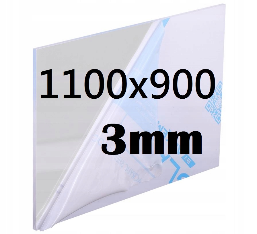 Plexi Plexi Plexi Plexa na míru 110 x 90 cm 3 mm Bezbarvá Deska