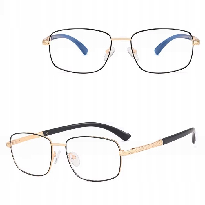 Pánské brýle Bez Dioptrií Blue Light pro počítač Ocelové obroučky Příslušenství