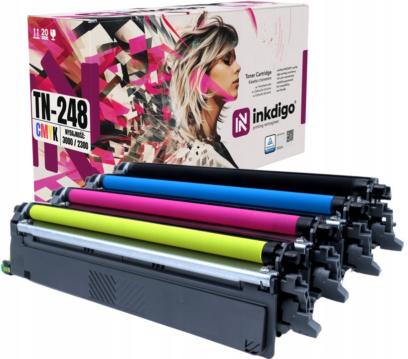 TN248 XL Komplet do Brother DCP-L3520 MFC-L3740 HL-L3220 Hl-l 230 MFC-L8390