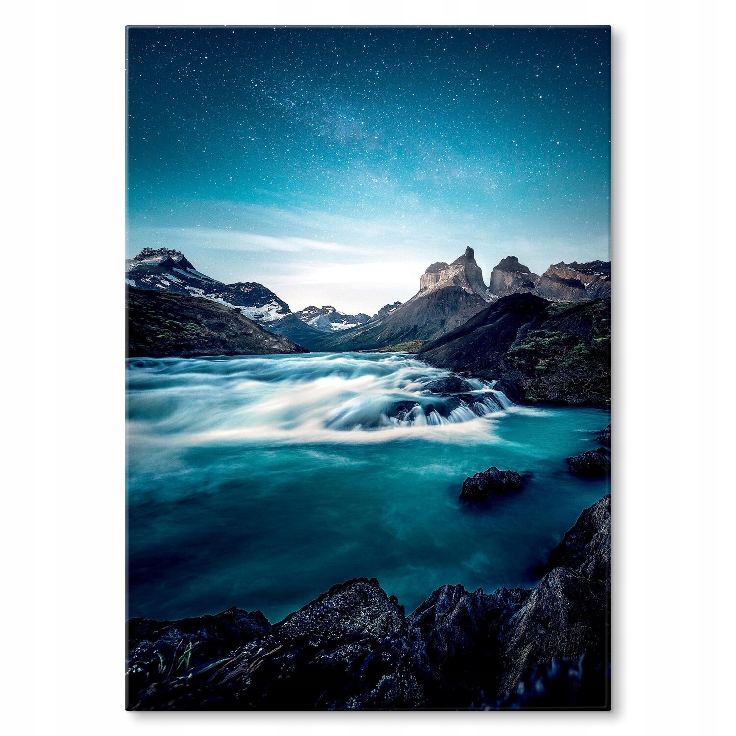 Kovový plakát Kouzelné jezero Dárek 42 x 59 cm