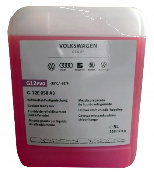 

Oryginał Aso Vag Płyn chłodniczy G12 5l. Mieszanka