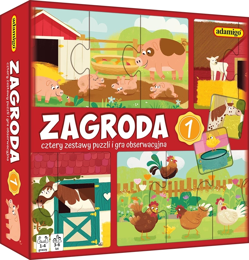 Zagroda 1 puzzle obserwacyjne Adamigo