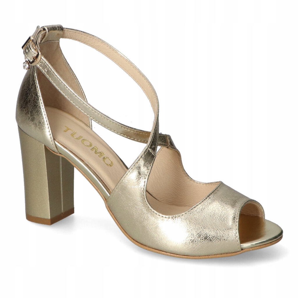 Dámské sandály Tuomo Zlaté Lico Kožené 36
