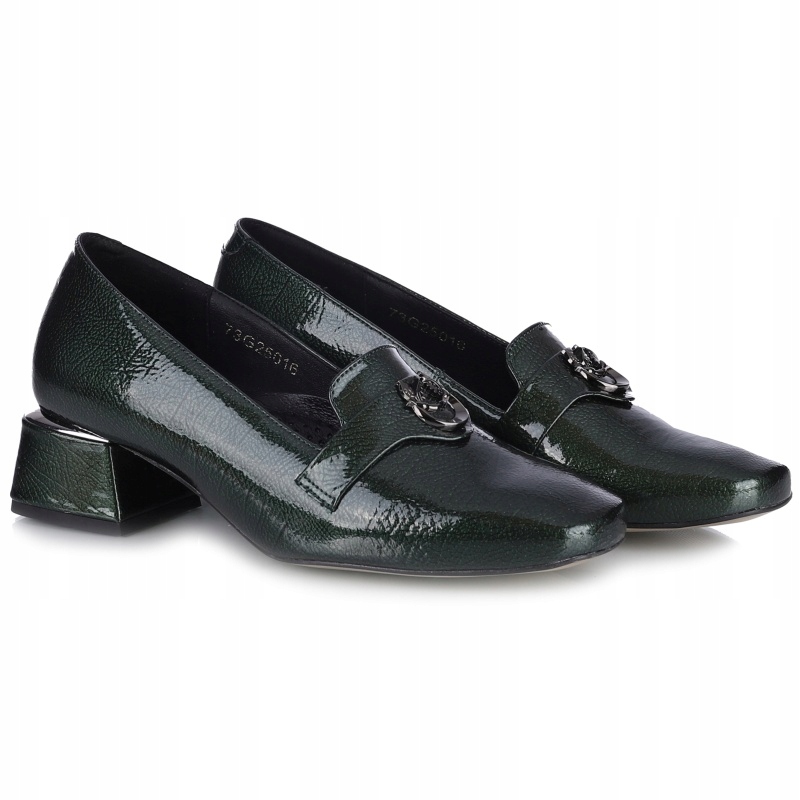 Dámské lodičky Aspena KX-2859/TR3510 L140 zelené, Lakovaná Kůže VEL.38