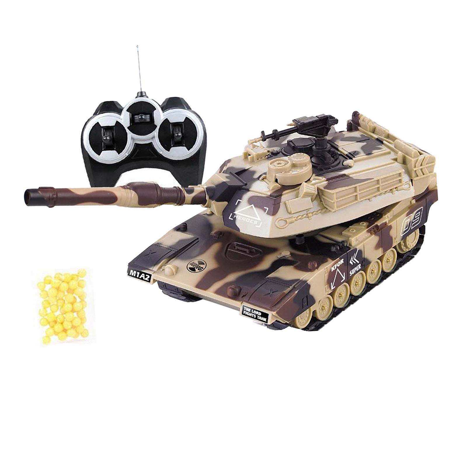 1/32 Tank Interactive Toy Camouflage Car Model RC Distance style 1 żółty