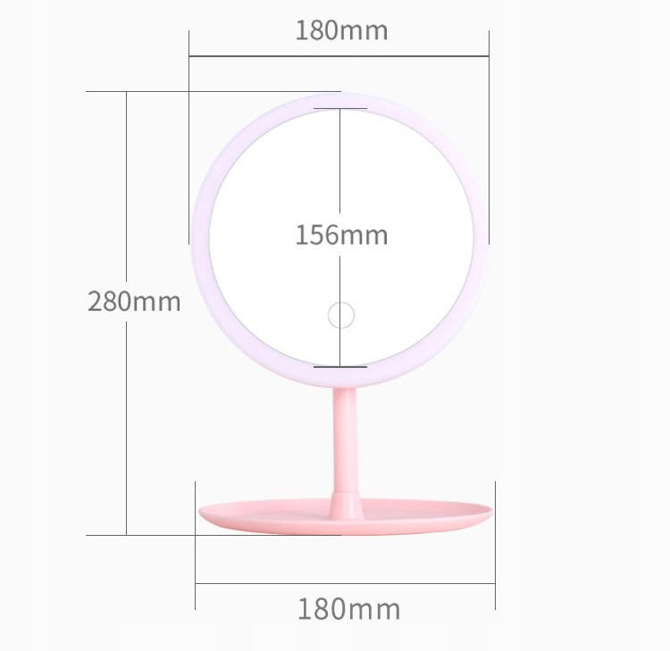Lusterko do makijażu LED lampka nocna biały EA015 Marka inna marka