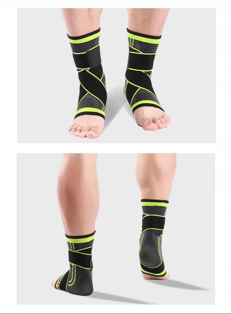 STABILIZATOR KOSTKI ORTEZA OPASKA ELASTYCZNA UCISKOWA STAWU SKOKOWEGO M/L Długość całkowita 25 cm