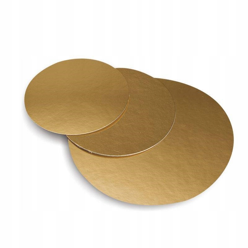 

Podkład Złoty pod tort 26 cm cienki 1 szt.