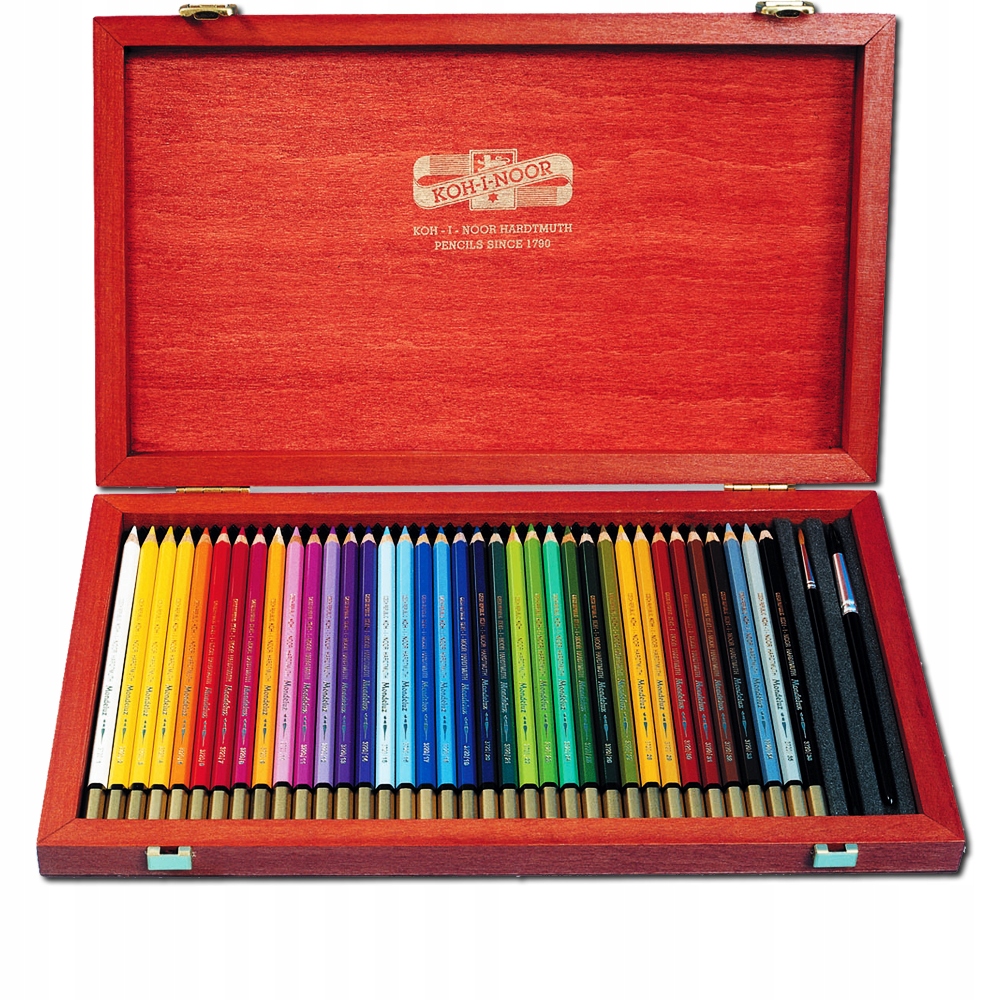 Pastelky akvarelové Mondeluz 36 Ks v dřevěné kazetě 3795