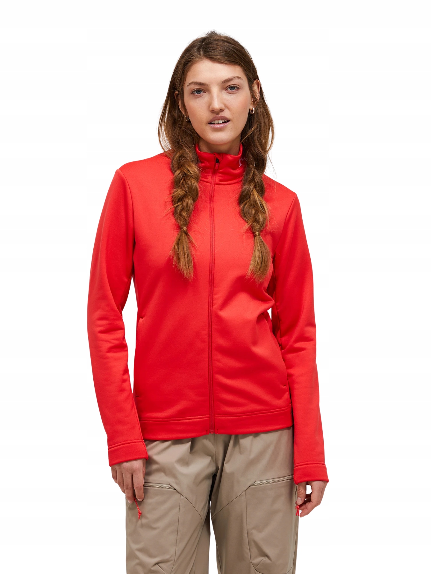 Bluza Peak Performance damska Rider Tech Zip Jacket czerwona Xs