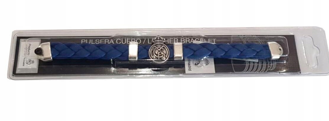 Bransoletka Real Madrid skórzana pleciona oficjalny gadżet Rm 671