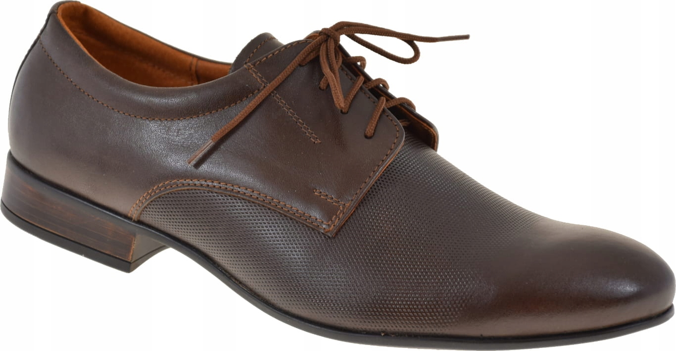 Elegantní Pánské Polobotky Moskała 650/MR Přírodní Kůže Komfort VEL.40