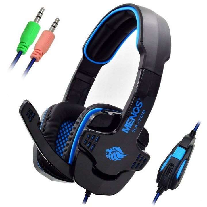 SŁUCHAWKI GAMINGOWE Z MIKROFONEM DLA GRACZA MENGS SA-708