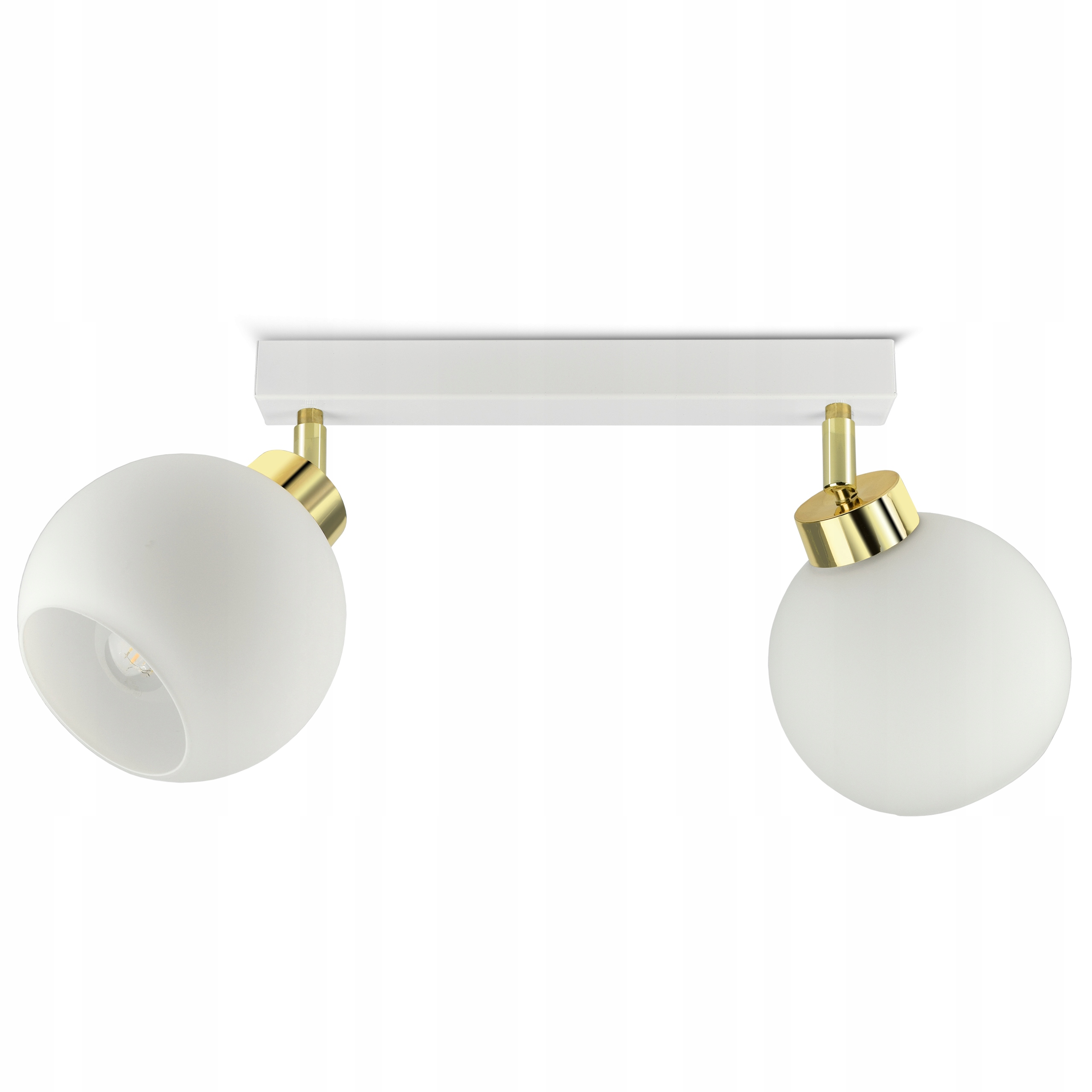 Závěsné stropní svítidlo lustr Bílé skleněné koule BG2 White Glass Led E27