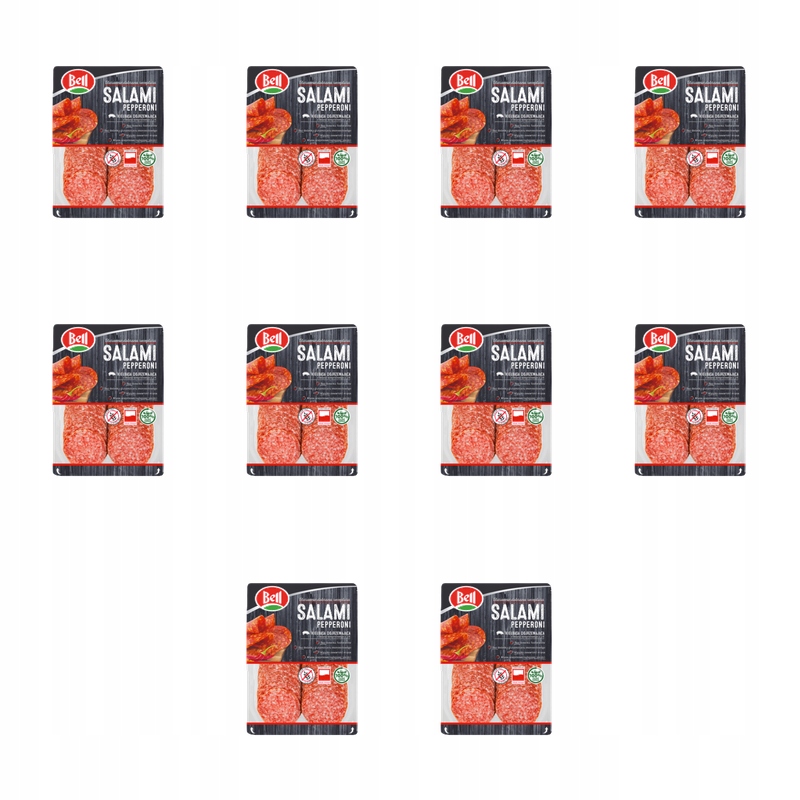 Salami zrající feferonky plátky 100 g Bell X10