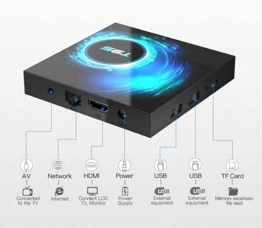 Smart TV Box 4G + 64 GB T95 6K Android 10 Dekoder. Marka Nobitech