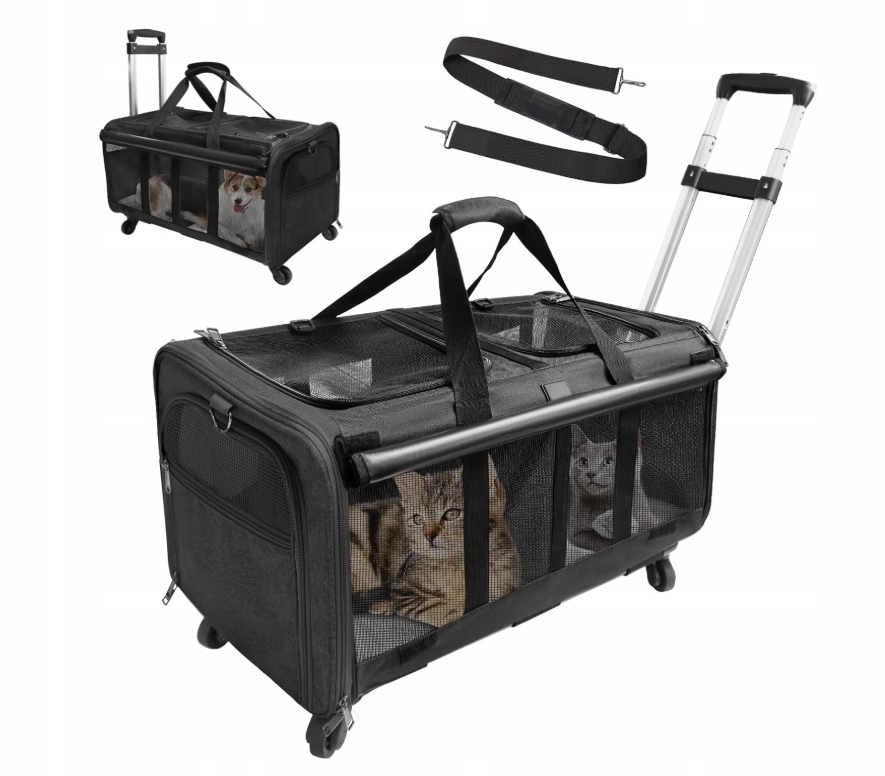 Levně Multifunkční přepravní taška pro kočky a malého psa – skládací box