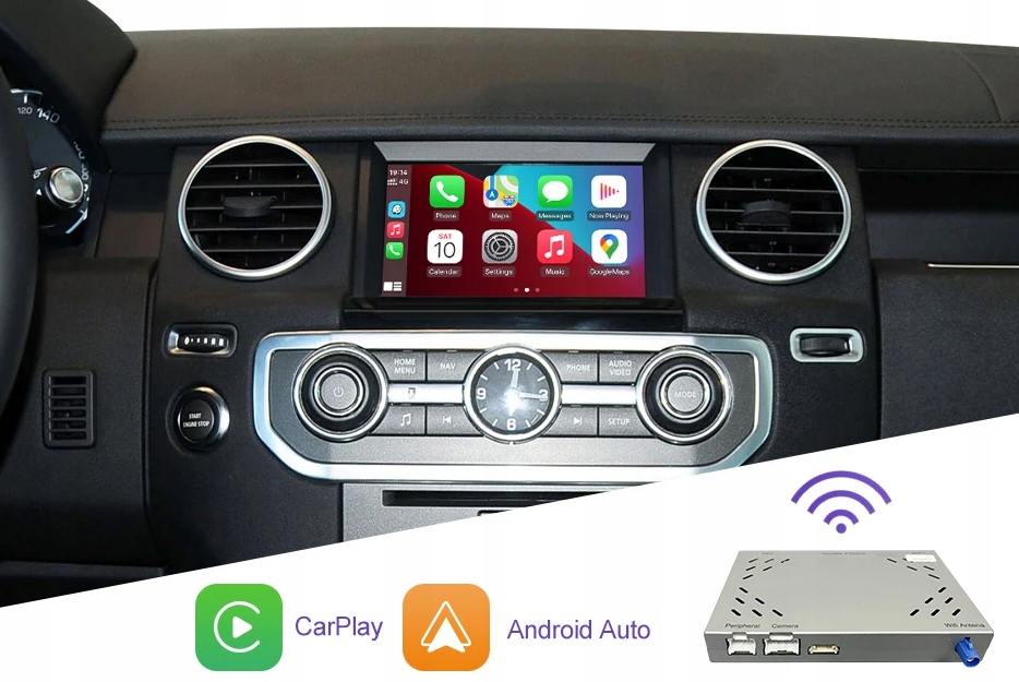 Land Rover Range Rover Discovery Bezdrátový Carplay Android Auto Box