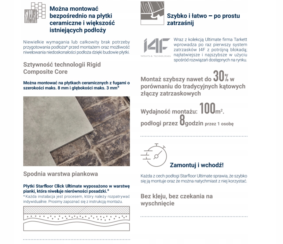 Winylowe Starfloor Click Ultimate | Bleached Oak B Jednostka sprzedaży paczka