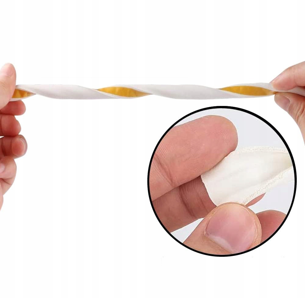 SAMOPRZYLEPNA TAŚMA USZCZELNIAJĄCA DO DRZWI, OKIEN, IZOLACJA AKUSTYCZNA Marka bez marki