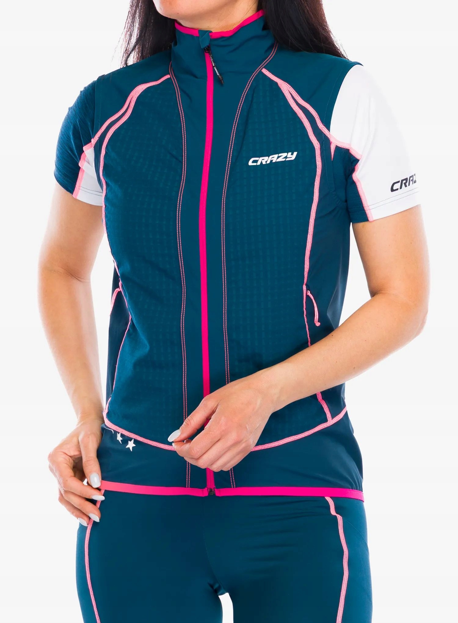 Dámská vesta Crazy Vest Alpinstar Light coralin Xs