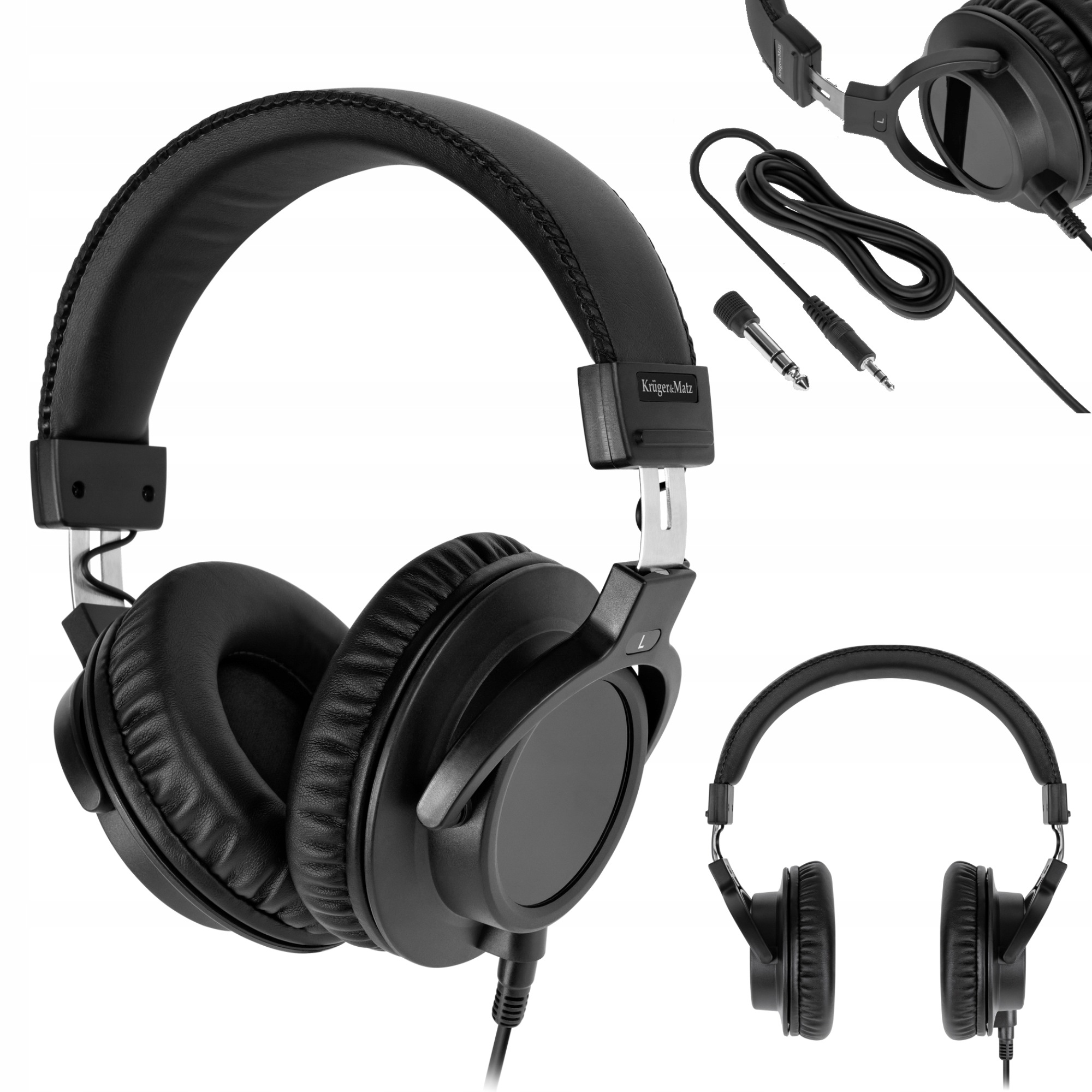 Studiová sluchátka do uší Kruger&Matz model Dj neodym 50 mm 32 Ohm 98 dB