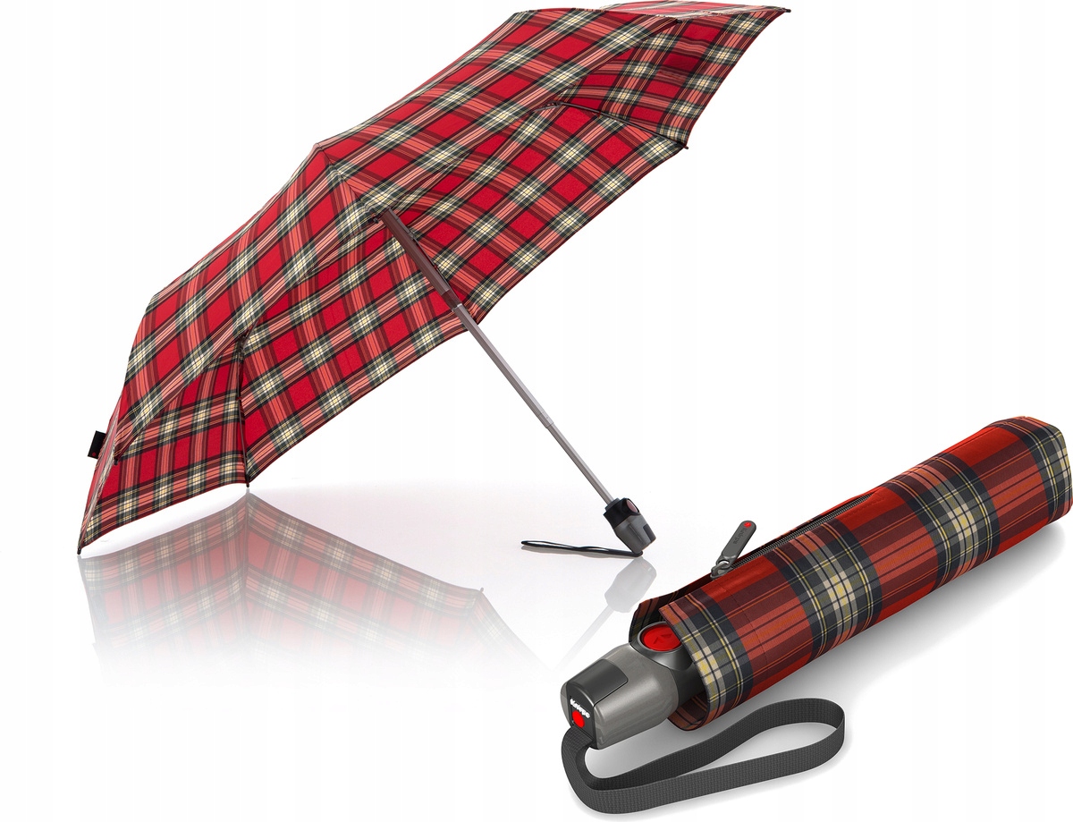 Automatický deštník Knirps T.200 Medium check red
