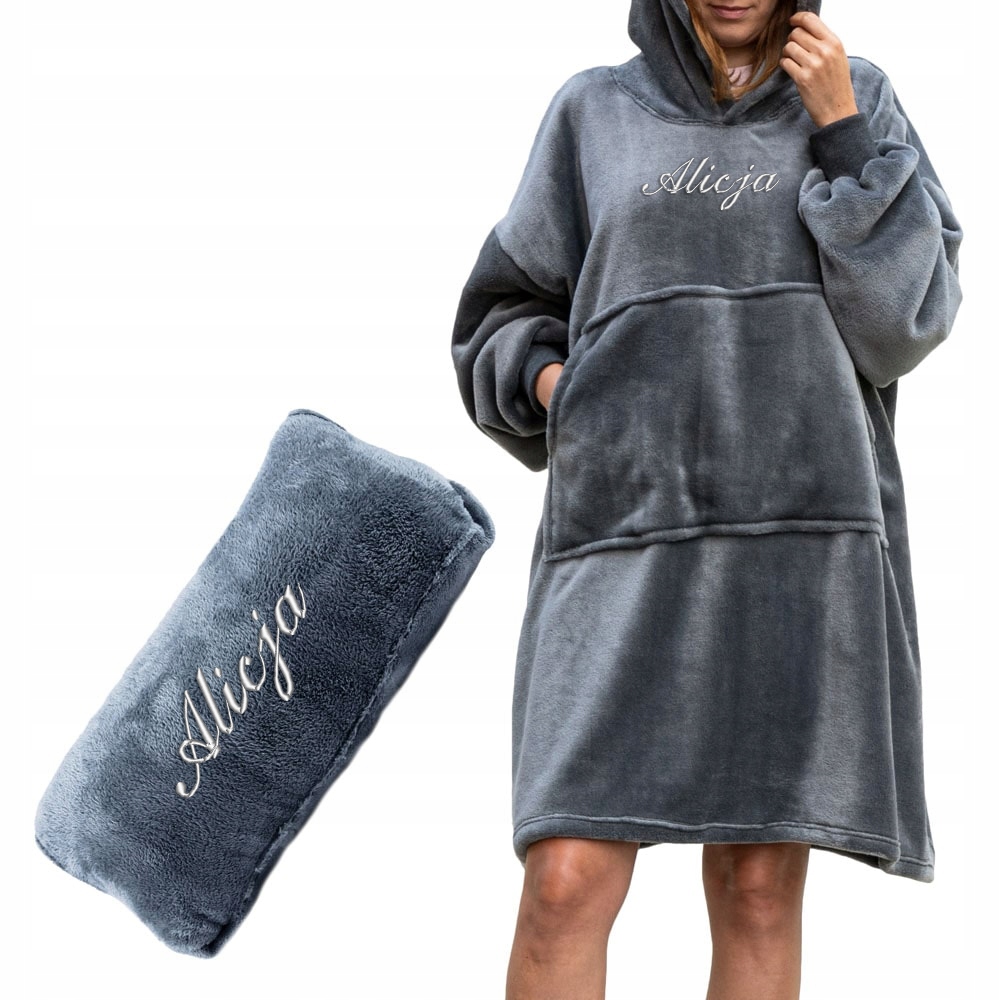 

Kocobluza z Haftem Imienia Oversize