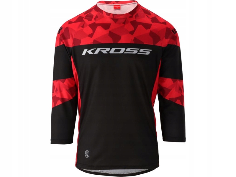 Koszulka rowerowa Kross Hyde Krt Replica (rozmiar L) Czerwono-czarny