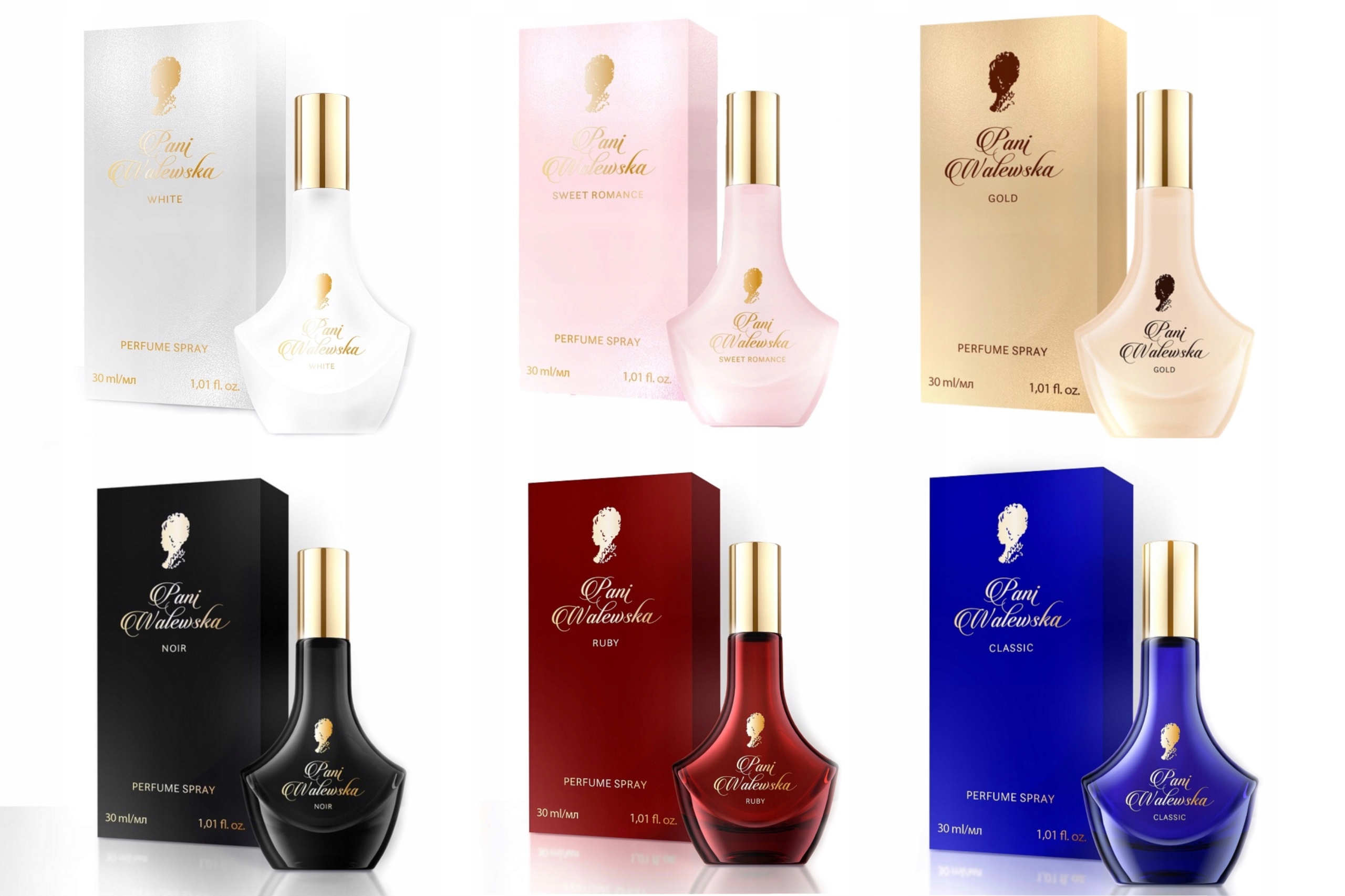 Perfumy spray Pani Walewska zestaw MIX 6 sztuk 30ml