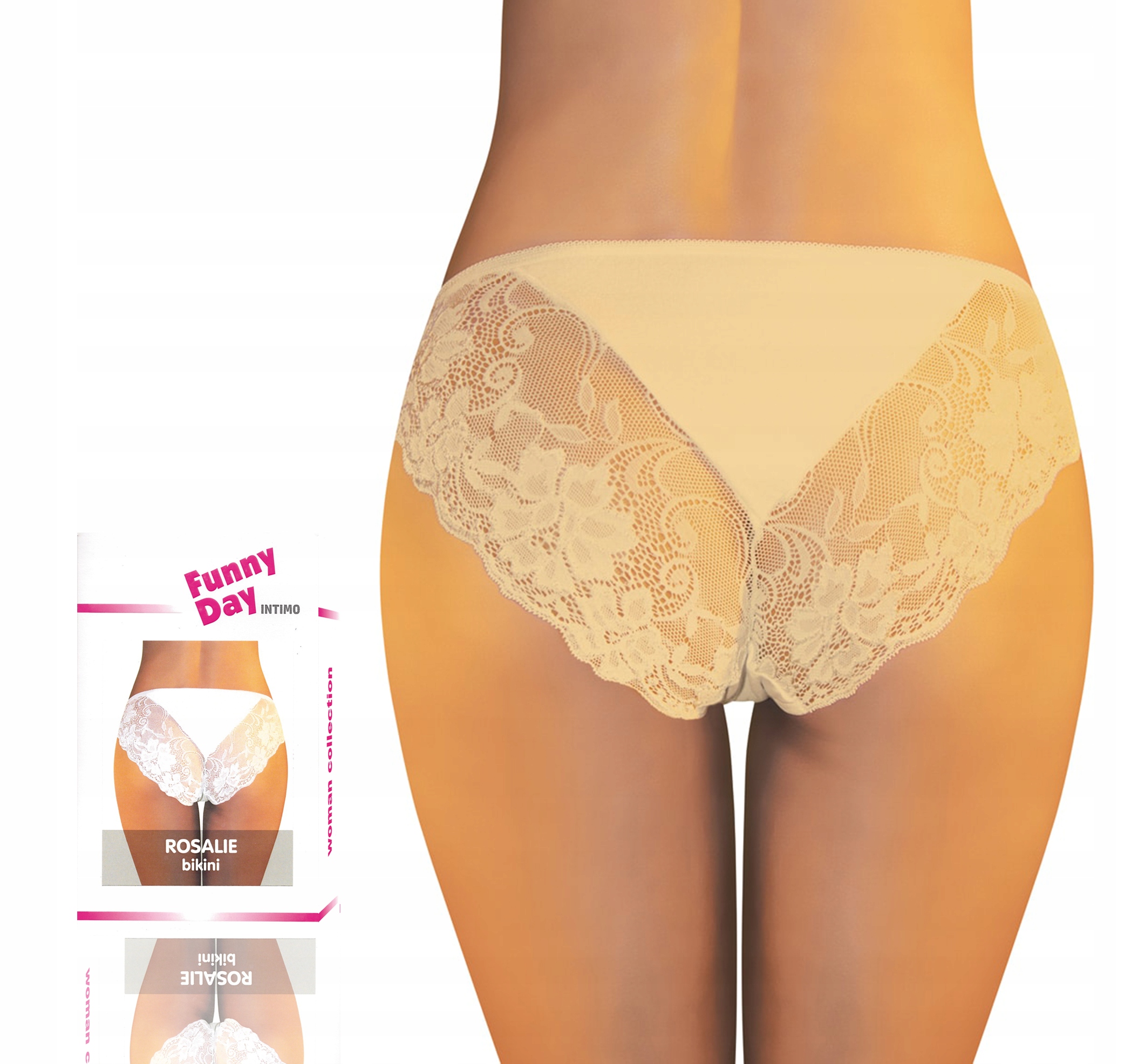 

Beżowe rosalie Funny Day midi bikini L