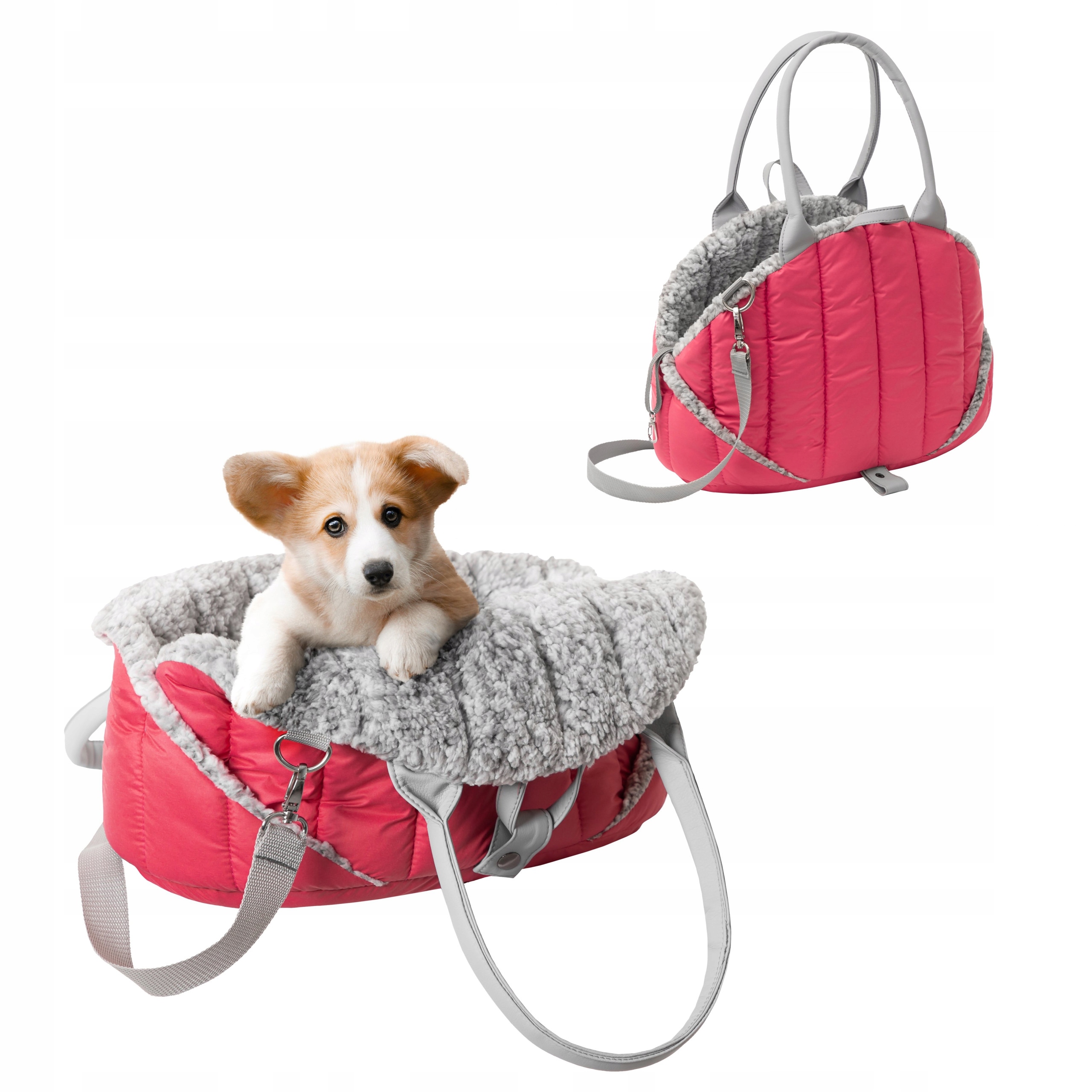 Taška Přepravka Malá pro psa nebo kočku 3v1 pelíšek autosedačka 38x24x28 cm