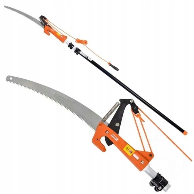 Teleskopiskais metāla zāģis zaru griešanai, garums 375 cm, Hecht 900375