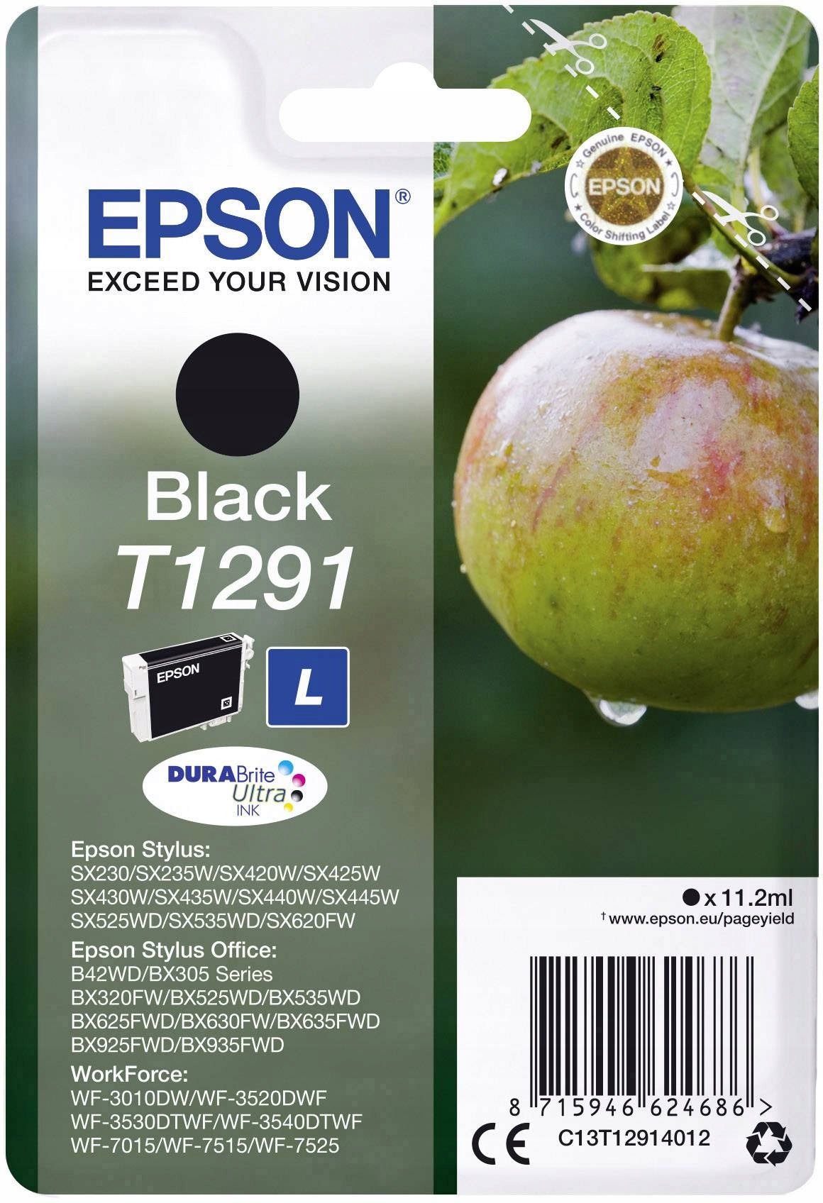 

Tusz org. Epson T1291 Bk SX445W SX525WD SX535WD