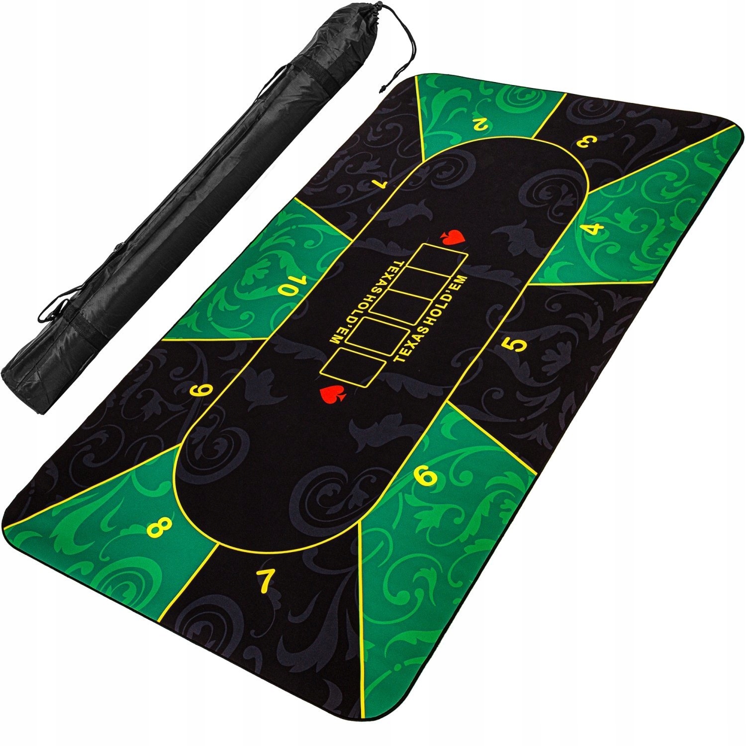 

Zielona Mata Do Pokera 160x80CM Pokładka Stół Blat