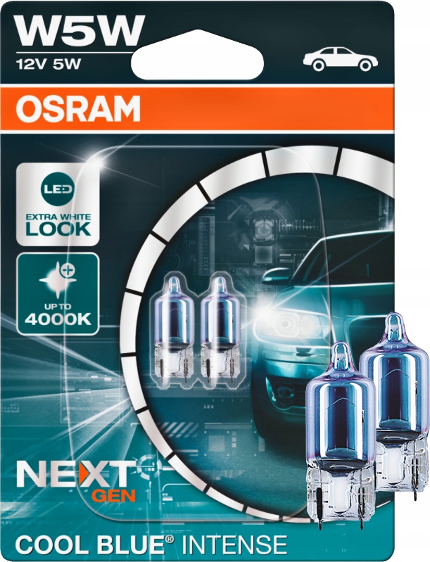 ŻARÓWKI POSTOJOWE W5W OSRAM COOL BLUE INTENSE NEXT GEN LED LOOK W5W KPL