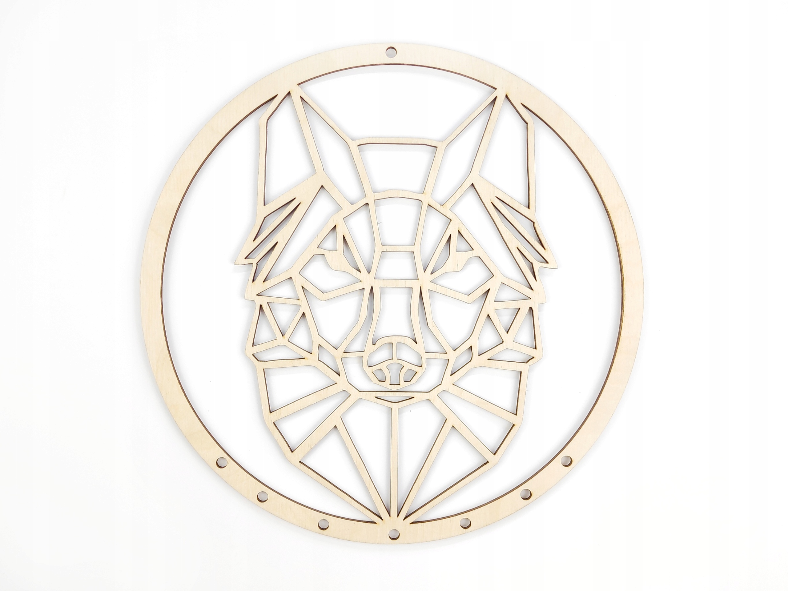 

Obręcz koło baza do łapacza snów makrama wilk 24cm