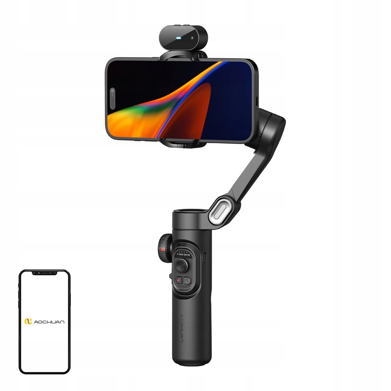 Aochuan Xe Gimbal 3-osý černý s Ai senzorem pro chytrý telefon Stativ