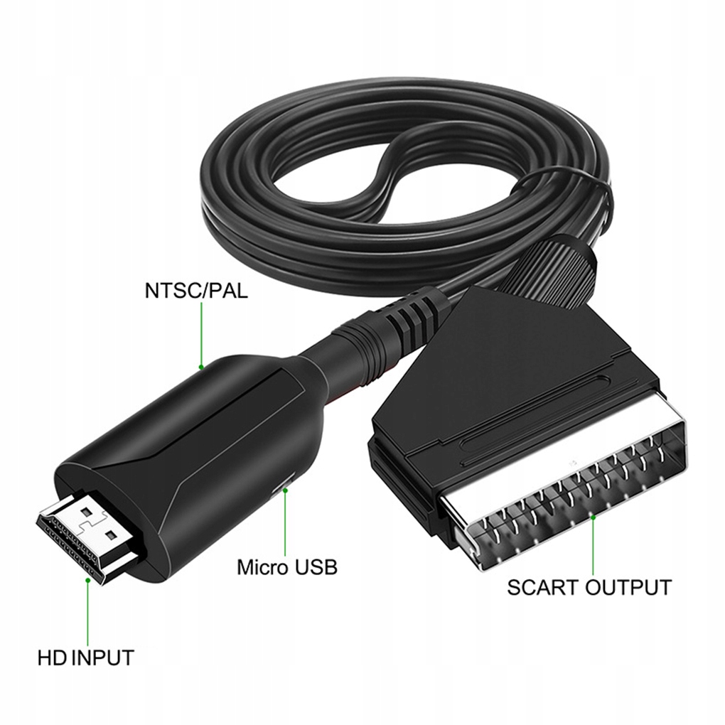 Kabel adapter konwerter z Euro HDMI do Scart Kod producenta IR-000407/A