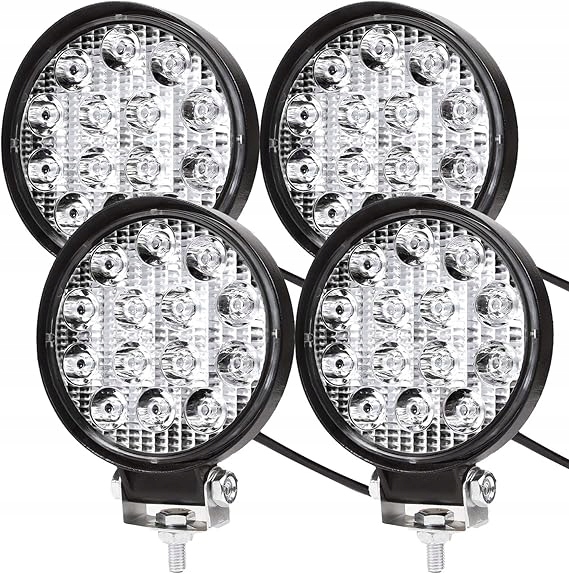 Led pracovní světlomety 4x 42W – 12V 24V – IP67 – offroad Stavební stroje