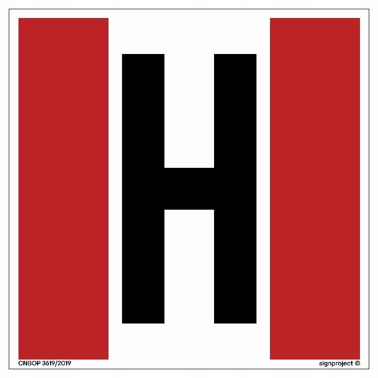 

Hydrant zewnętrzny H tabliczka sztywna 200X200