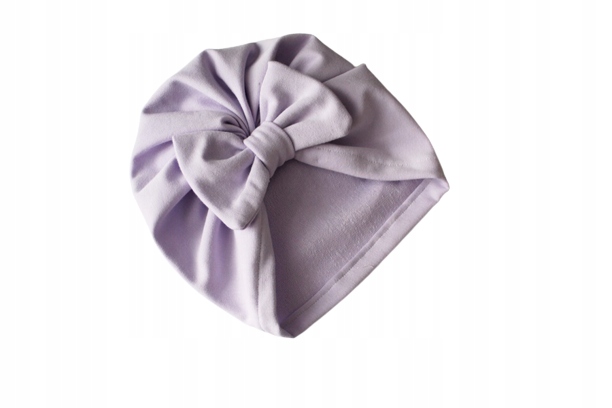

Czapka turban lila jasny fiolet kokardka 50-52