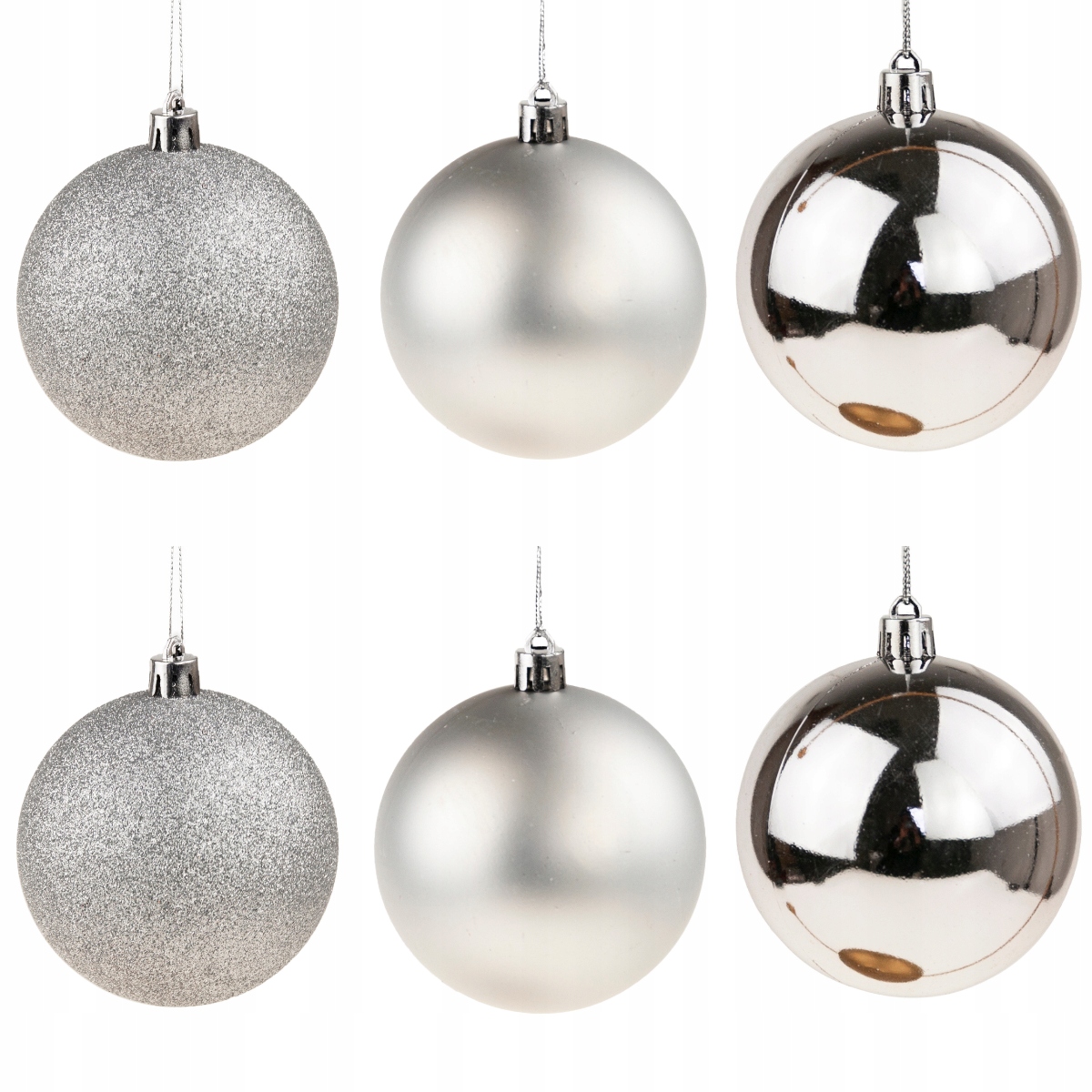 

Bombki Choinkowe Na Choinkę Bombka 8CM 6SZT Zestaw