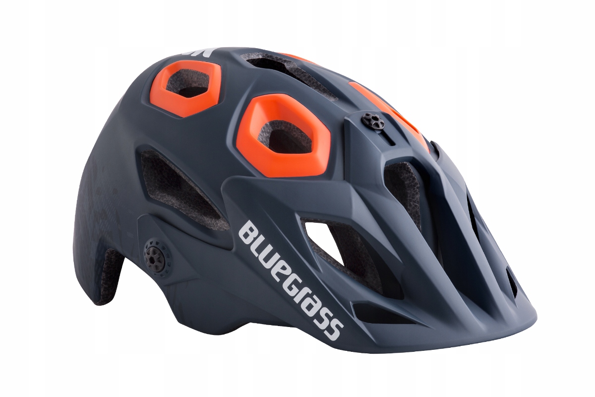 Mtb cyklistická přilba Bluegrass GoldenEyes Velikost M 56-59 Cm Petrol Blue/Orange