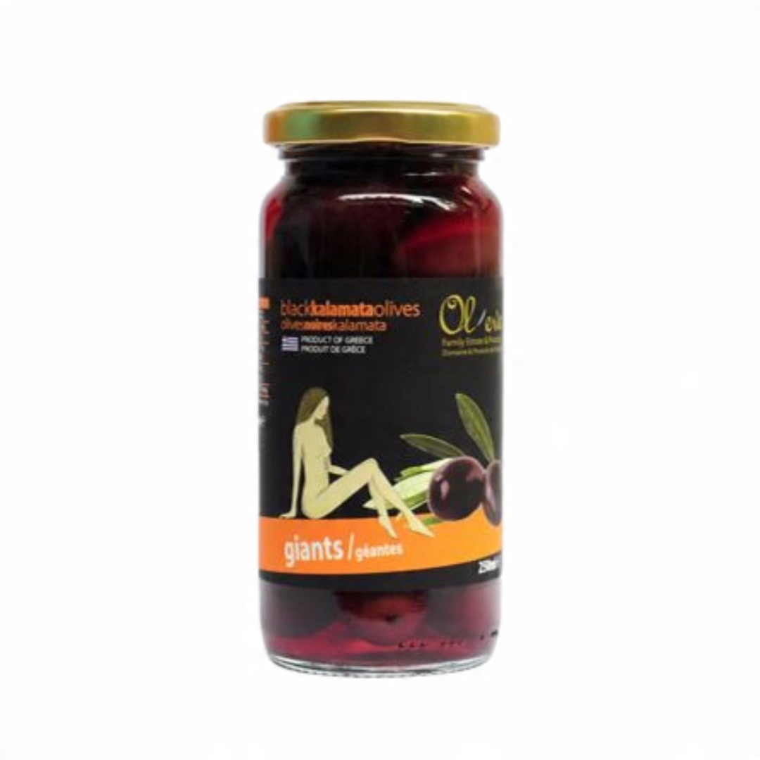 

Greckie oliwki Kalamata 260g