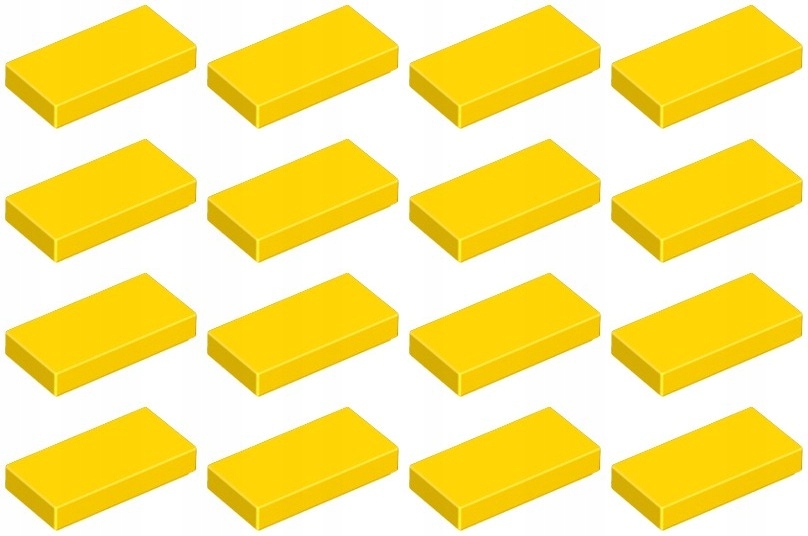 

Lego 3069b Tile 1x2 żółta Nowa (4g) 16 szt.