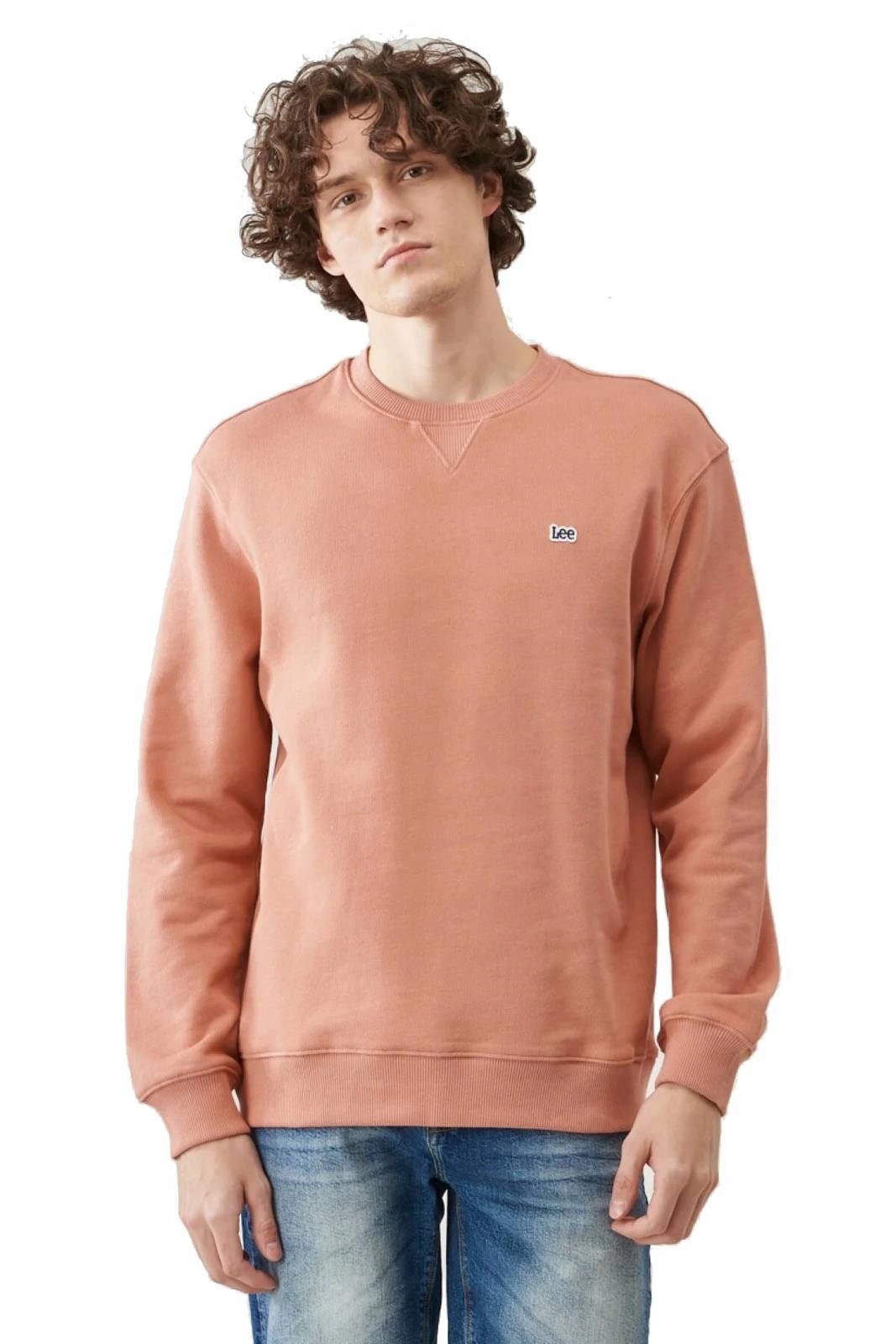 Pánská mikina Lee Plain Crew Sws Rust L81ISPUK XXL