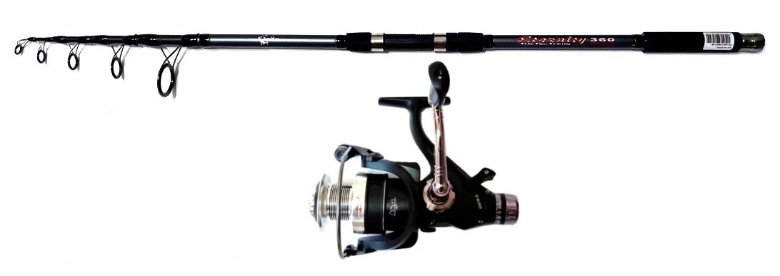 Mocna Wędka Carbon Fl Eternity 3,60 Kołowrotek Fl Mifine 5000 6 Ball!