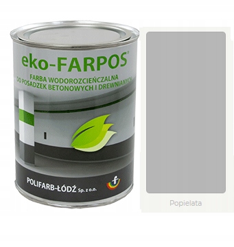 

eko-FARPOS farba wodna do posadzek 10l Popielaty