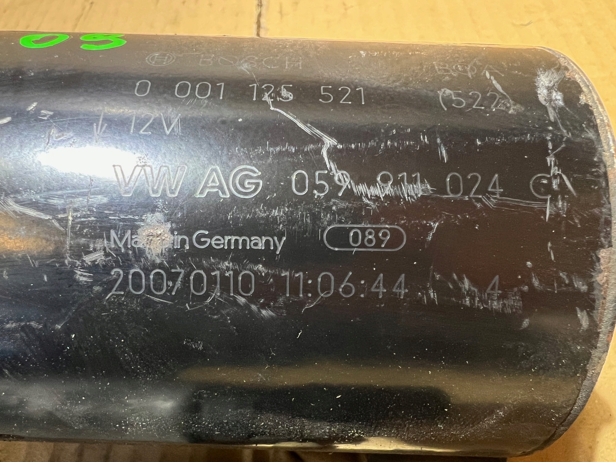 AUDI Q7 4L 3.0 TDI starter motora 059911024C